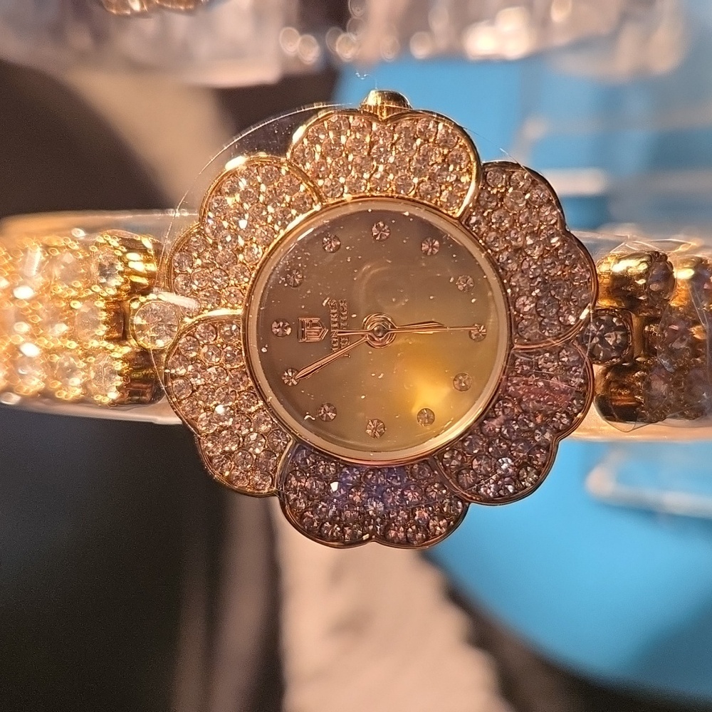 Invicta x Montres Prestige Flower Gold Watch Bundle